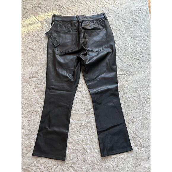 Veronica Beard Women's Carly Vegan Leather Kick Flare Pants Black Size 29 NWT - Picture 8 of 10